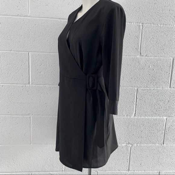 Topshop wrap dress Little Black Dress - Picture 3 of 7